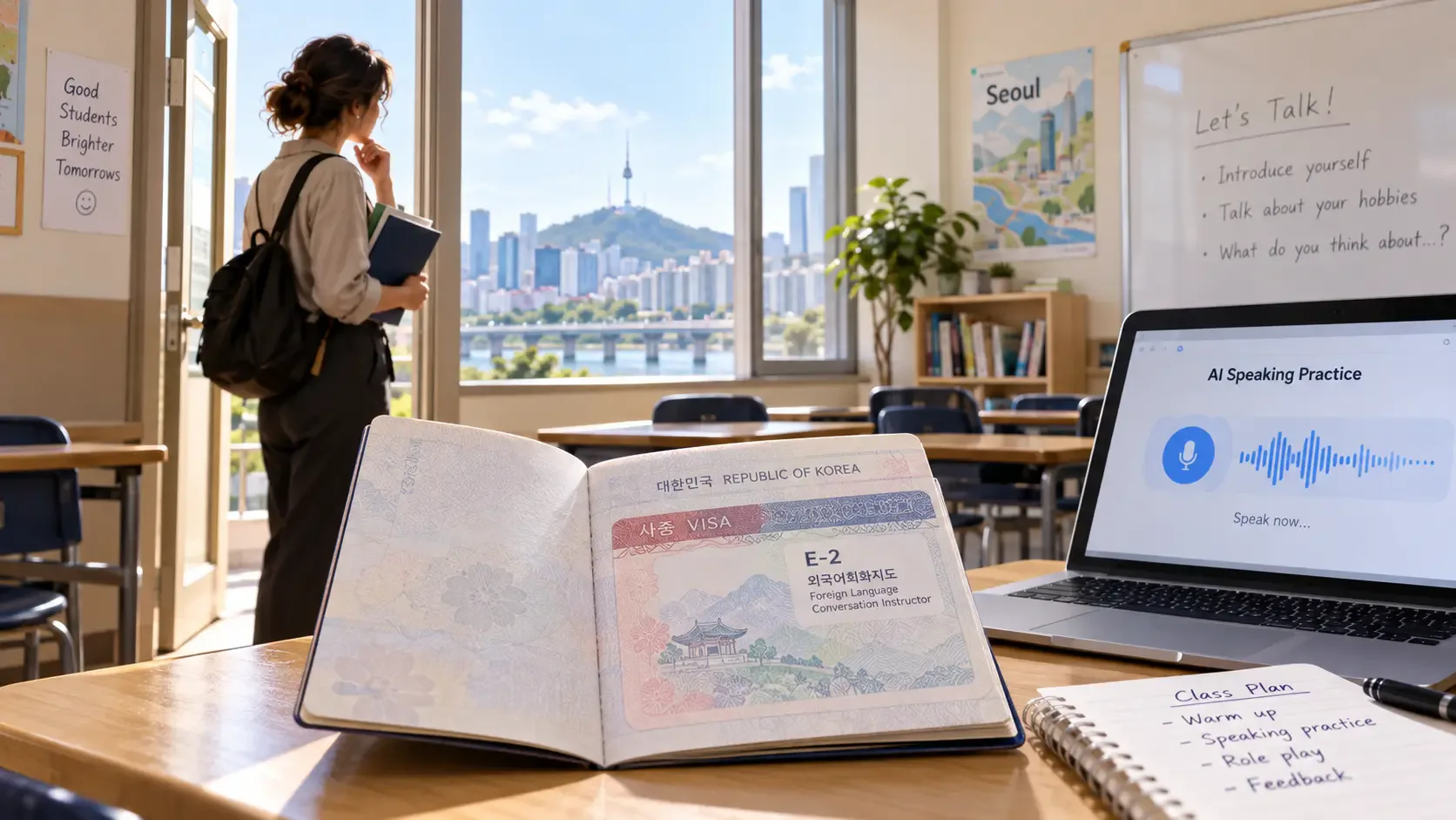Is AI Killing English Teaching Jobs in Korea? The E-2 Visa Drop and the New Classroom